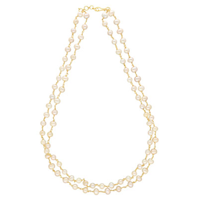 "Lolita 2 Lines Pearl Necklace - JPAPL-23-29 - Click here to View more details about this Product